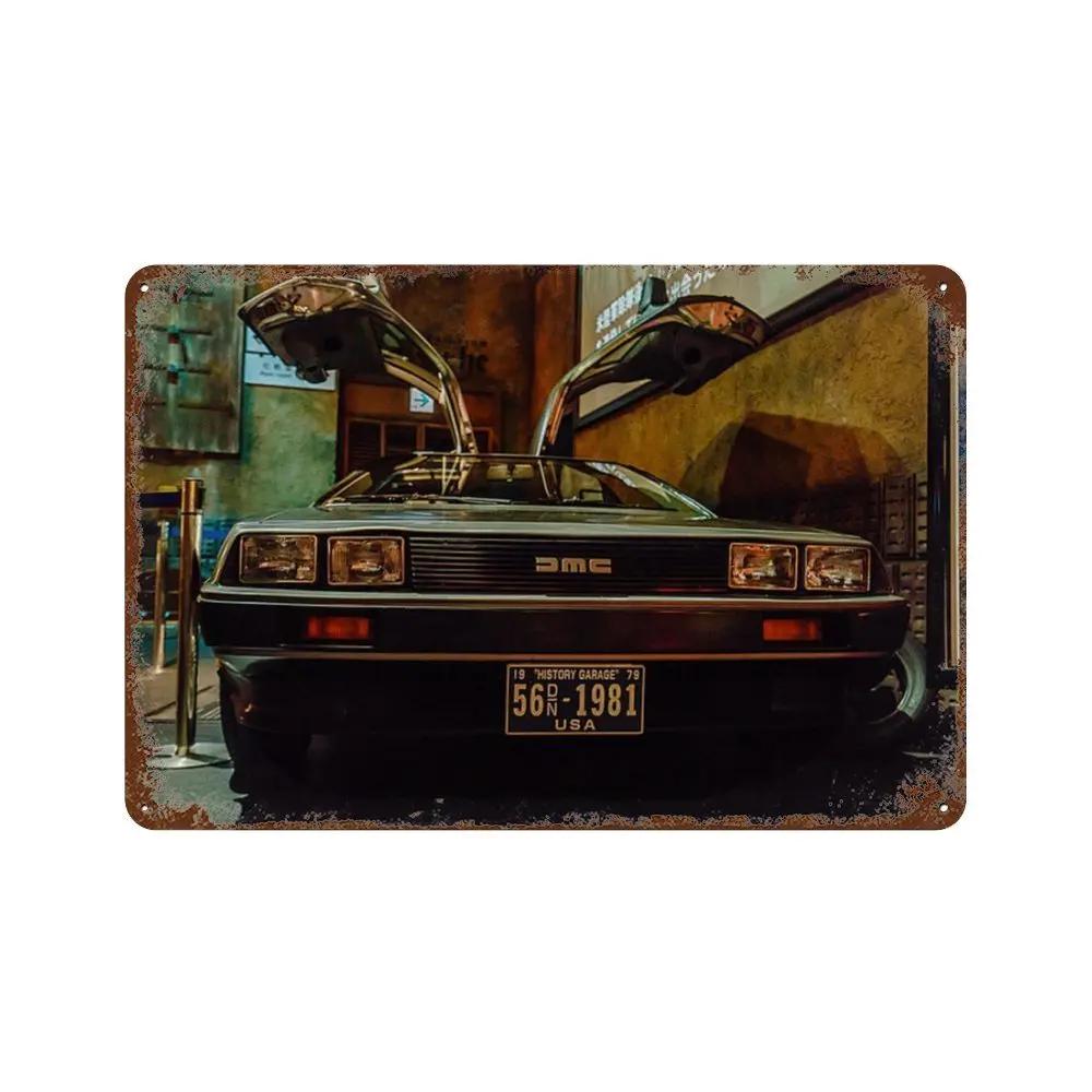 Zurück in die Zukunft Alte Filme Retro Metallschilder Posterwände Bars Clubs Männerhöhlen Garagen Cafés Kunst Wanddekorationen