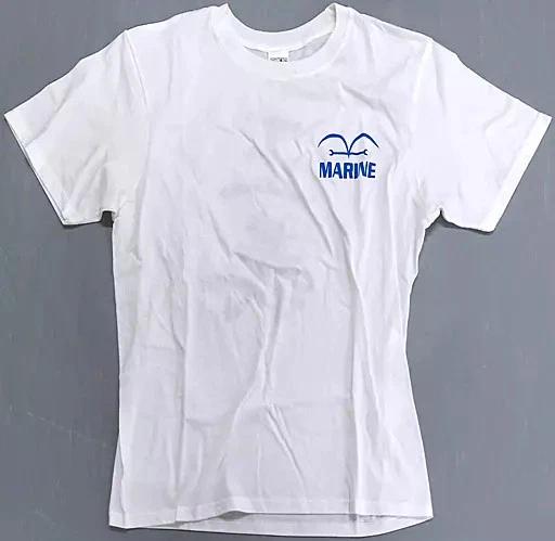 Navy Logo/Justice T-shirt White L size One Piece (2022) S