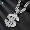 Fashionable Cuban Necklace Accessories for Men, Trendy Hip-hop Accessories, Classic USD Pendant