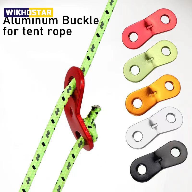 10pcs Aluminum Tent Rope Buckle Adjustable Sliding Tent Rope Cord Buckle Canopy Windproof Rope Fixed Adjustable Buckle