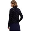 Fila Smaragd Mode Bequemer Pullover Langarm Strickpullover Damenpullover Legendär-Blau F11W514405F-NV