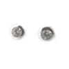 Les Trésors De Lily [M7640] - Silver-white 'Essentiel' Silver Lobe Contour Earrings (rhodium-plated) - 5 Mm