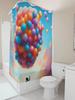 Colorful Balloons Shower Curtain | Dreamy Kids' Bathroom Decor