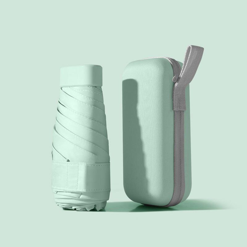 Ultra-light Pocket 5-fold Umbrella Sun Umbrella Sun Protection Ultraviolet Rays for Women Small Portable Umbrella Folding