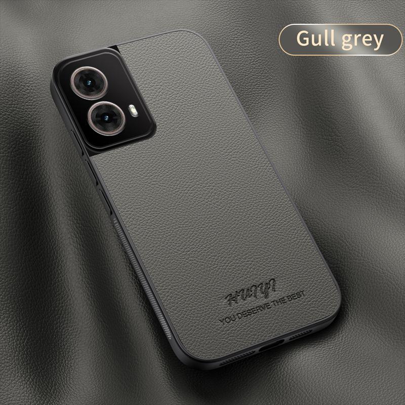 

Luxury Business Leather Soft Frame Magnetic Cover For Motorola Edge 50 Fusion Edge50Fusion 5G Phone Cases Capa Motorola Edge 50 Fusion серый