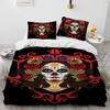 3D Gothic Horror Death Girl Horror Theme Duvet Cover Set Bedding Set Single Double Large Size Bed Linen for Adults Gothic Style