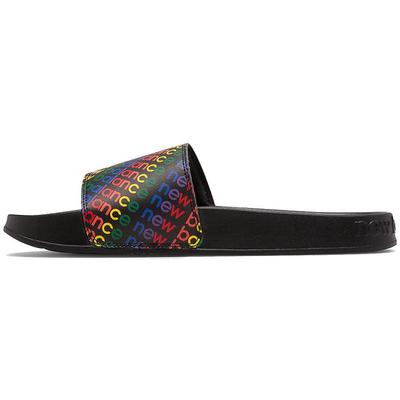 NB 200 Slide Slippers Men's Black/Rainbow SMF200M2