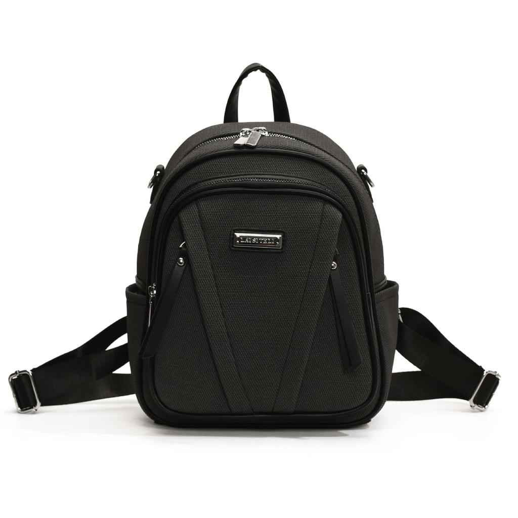 Women's new backpack leather large-capacity double backpack + backpack simple and versatile fashion solid color