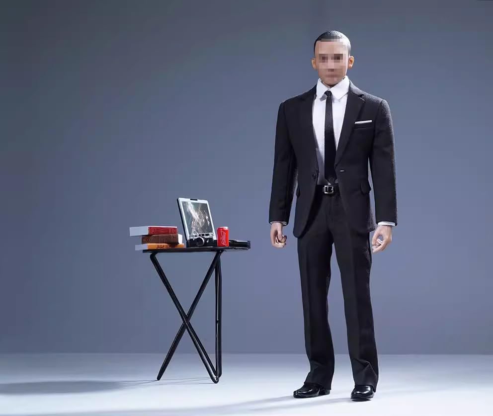 1/6 Scale Figure Accessories/Men's Men's Suit Outfit Set, Professional Men's Suit, Black Suit (Head and Body Not Included)