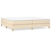 Vidaxl Bed Frame Without Mattress, Cream, 200X200 Cm, Upholstered