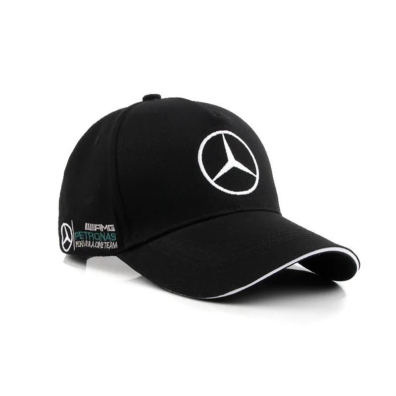 Car Sticker Car Baseball Cap Outdoor Adjustable Casual Hats Sunscreen Hat For Mercedes Logo Benz AMG W203 W206 W220 W211 W212 W2