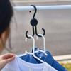 KM No-Punch Rotating Double-Headed Hook for Scarves, Hats, and Bags