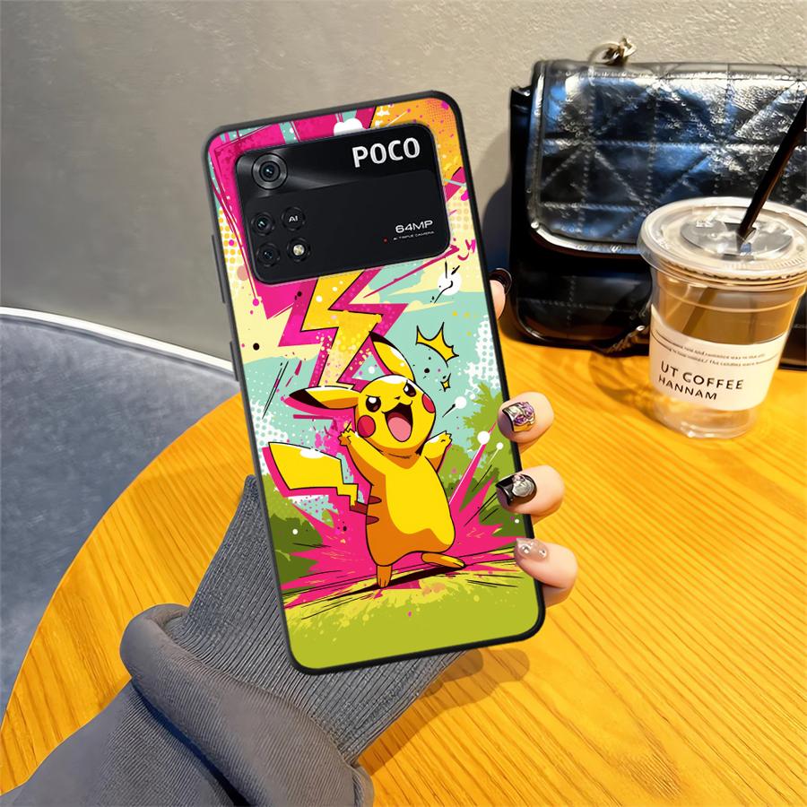 

Cute Pokemon Pikachu Case for Xiaomi Poco F8 C71 F1 M3 M4 M7 Pro M5 X3 X4 X5 X7 Pro C61 F3 C75 C50 Funda Phone Cover Poco M4 Pro 5G