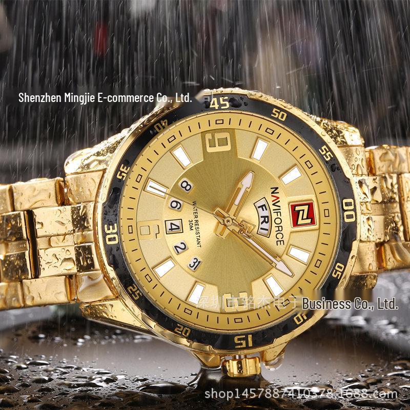 NAVIFORCE Lingxiang 9106 Men's Casual Fashion Multifunctional Waterproof Wristwatch
