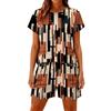 Women's Casual And Comfortable Floral-Print Short-Sleeve Set With Pockets