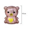 Plastic Coin Piggy Banks Clear Lovely Transparent Cartoon Money Bank Money Saving Box Coins Bear Shaped Birthday Gift for Kids