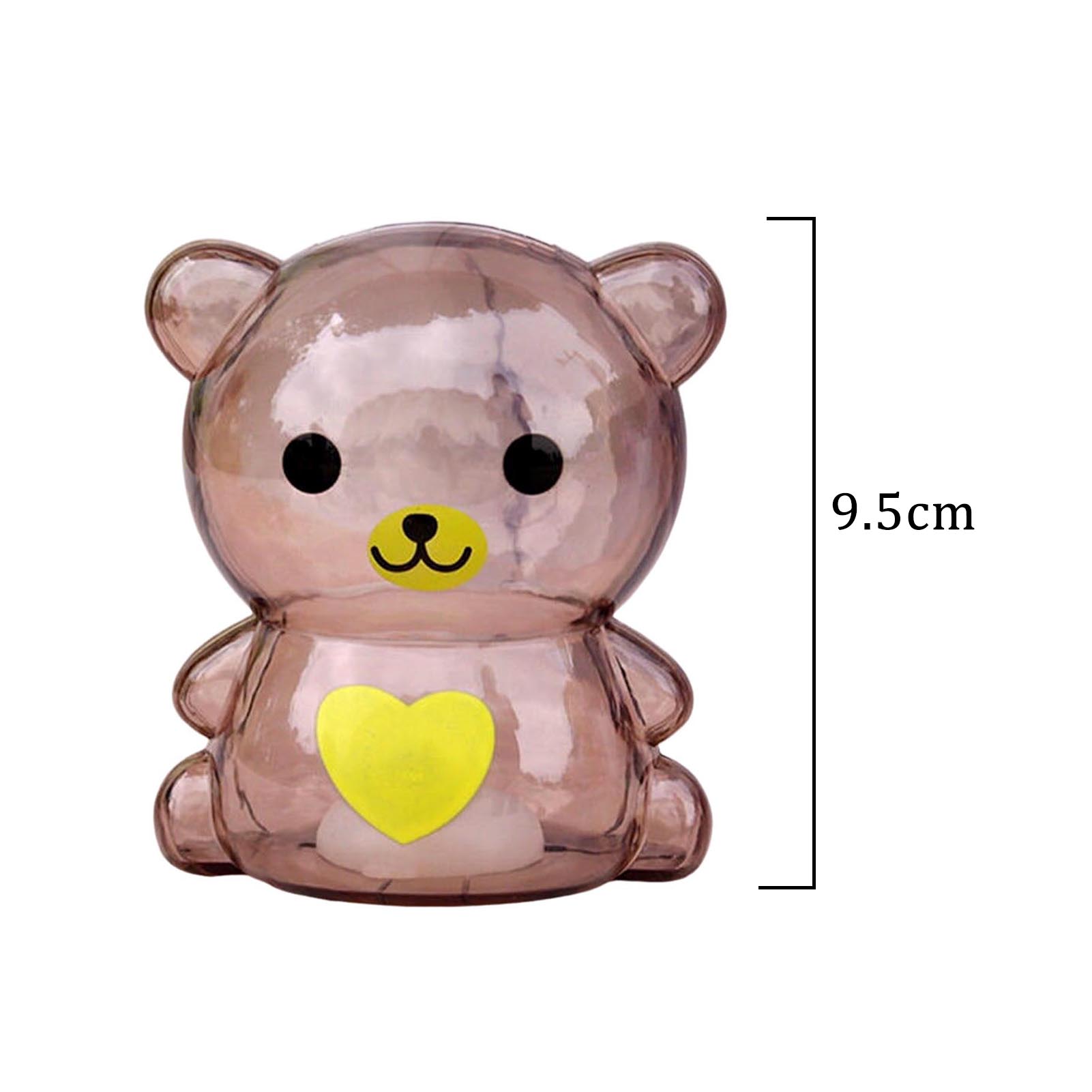 

Пластиковые копилки для монет Прозрачные Милые Прозрачные Мультяшные Копилки Коробка для хранения денег Экономия денег Монеты В форме медведя Подарок на день рождения для детей коричневый