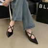 Fashion SUOJIALUN 2025 Women New Brand Pumps Shoes Fashion Pointed Toe Ladies Red Elegant Single Shoes Square Low Heel Mary Jane Shoes