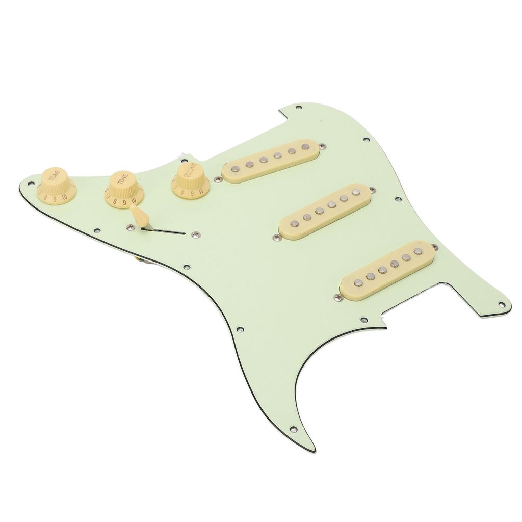 SSS E-Gitarren Schlagbrett Vintage Grün Komplettes Schaltungspanel E-Gitarren Kratzbrett