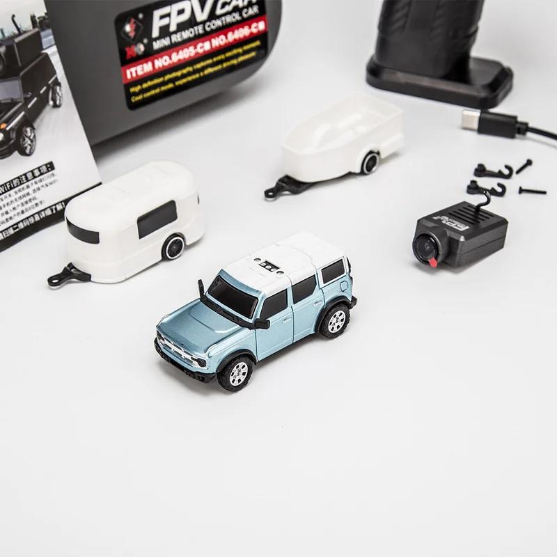 1:64 Wltoys 6405 6406 Rc Car With 720P Fpv Camera Remote Control 2.4G Mobile App Control Rc Off-Road Mini Car Desktop Toys