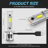 MAXGTRS 2X H1 High Power 55W Headlight Led with Fan 20000 Lumens CSP Chips white 6500K DC 9-18V Bulb