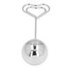 2Pcs Table Number Holder Heart Shaped Firm Stable Premium Metal Sturdy   Wide Application Place Card Holder