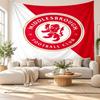 Middlesbrough FC Wandteppich, Weiches Stoff-Wandbehang, Dekorative Kulisse Für Schlafzimmer Heimwandkunst