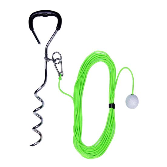 Golf Training Tools for Drivers Irons Golf Swing Training Aid 50ft Rope of Ball Flight Feedback for Beginners to Practice Swing in Backyard