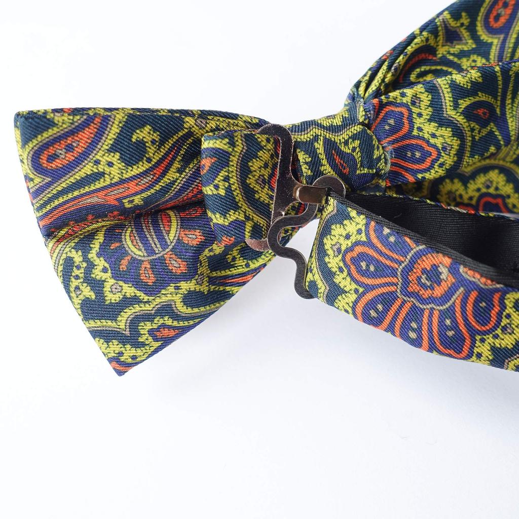 [Towergem] Men's 100% Silk Bow Tie, Adjustable, for Weddings and Parties