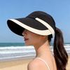 Color Blocking Sunscreen Sun Hat Nylon Empty Top Hat Breathable Sunshade Hat  Outdoor