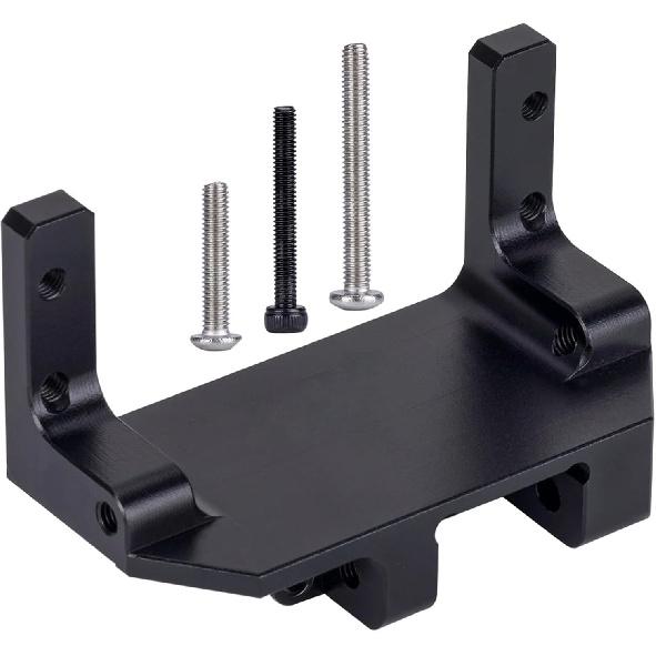 SCX10 III Servo Mount, Aluminum AR45P Portal Mount 4-Link Suspension for 1/10 RC Crawler Axial SCX10 III Sevro On Axle Mount Upgrades (Black)