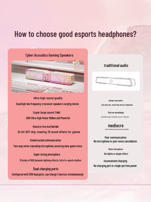 Dianyin Gaming PC Speaker with RGB and Bluetooth CN plug (adapter included)