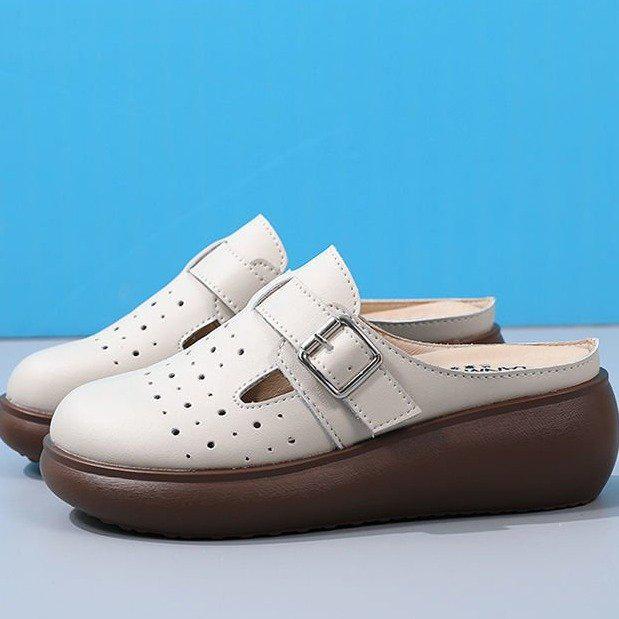 

Женские мюли с открытым носком 40 грязно-белый