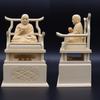 Kurita's Special Buddhist Statue [Priest and High Priest] Seated Statue of Kobo Daishi, 2.0 inches (total height 17cm, total width 11.5cm, depth