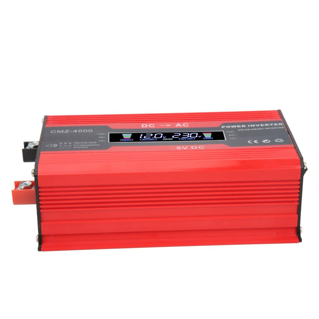 300W Modifiye Sinüs Dalgalı İnvertör Çift USB Portu 4.2A Hızlı Şarj Renkli Dijital Ekranlı Araç Güç İnvertörü 12V -