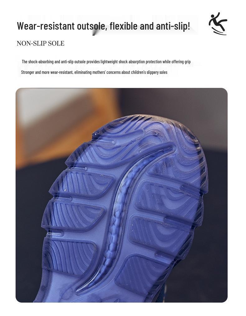 Bobodou 2023 Kid's Fashion Sneaker: Rotating Button Casual Sports Shoes for Boys & Girls