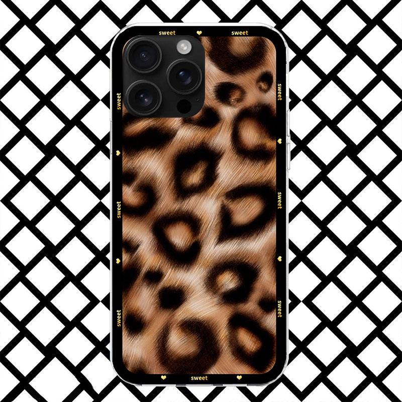 Animal Leopard Print Phone Case for iPhone 17 Air 16 16E 15 14 Plus 13 Mini 12 11 Pro Max 7 8 + SE 2020 Soft Cover Fundas 17 Air