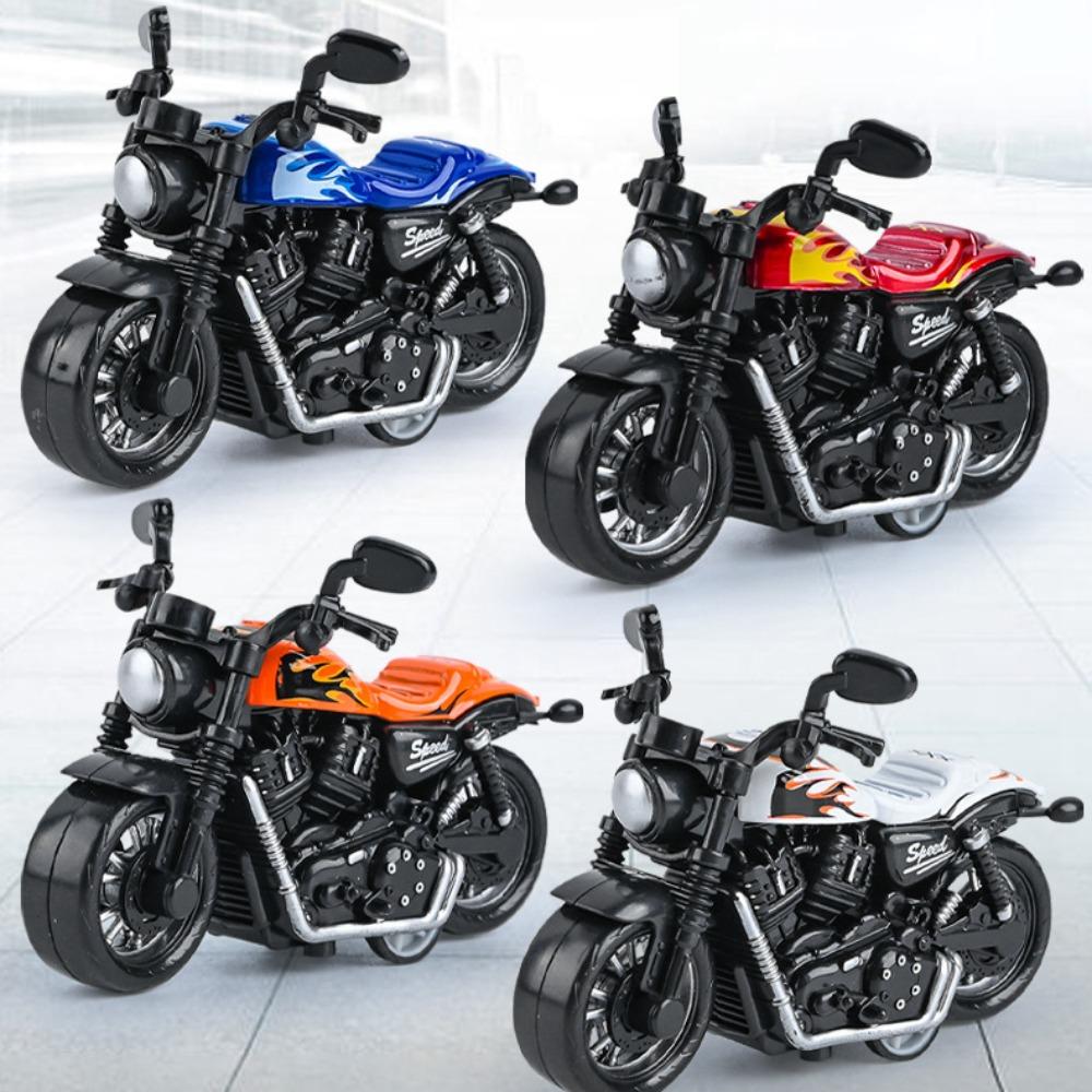Movable Motorcycle Model Retro Style Traffic Toys New Cake Decoration