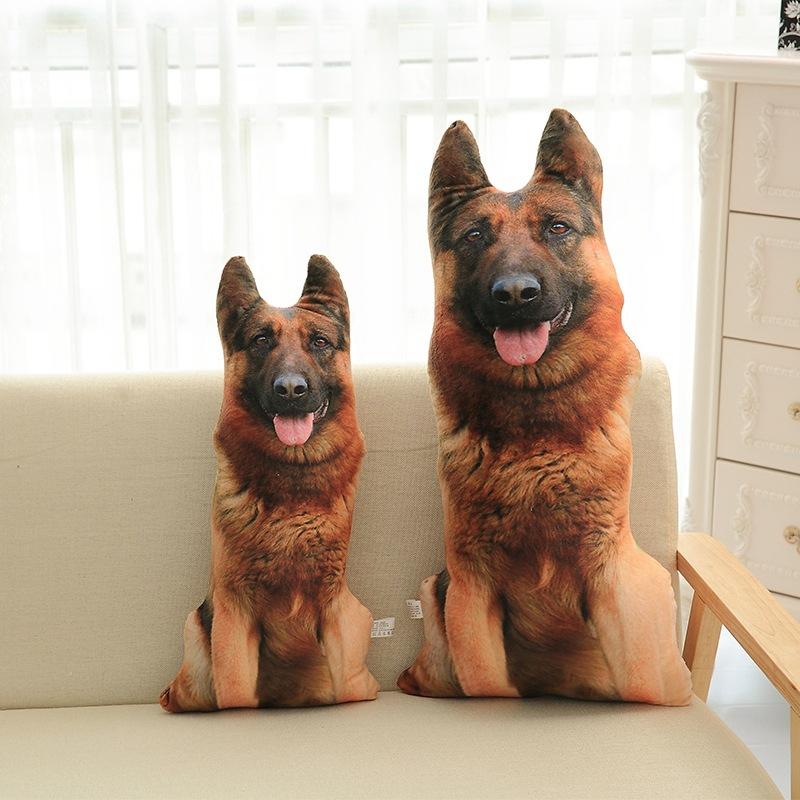 3D Cute Bend Dog Perna 20CM Pernă de aruncare Animal realist Funny Dog Head Cosplay Copii Jucărie preferată Pernă Cadou de Crăciun Acasă Cute Bend Dog Domp