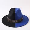 Popular European and American Classic Double-color Wide-brimmed Top Hat Men's and Women's Fashion OL Style Cowboy Hat Jazz Hat