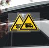 Auto-Warnaufkleber, Vorsichtsschilder, dekorative Autoaufkleber, wasserdichte reflektierende Warnetiketten