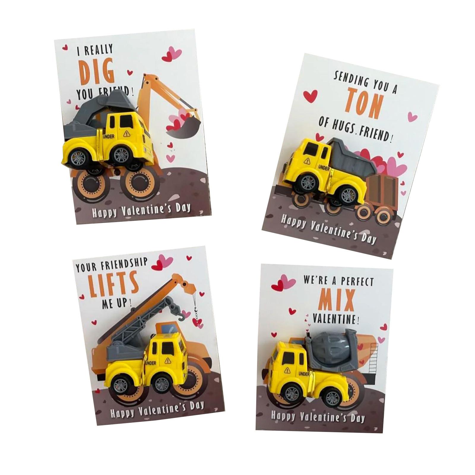 

Набор из четырех игрушек-автомобилей для строительства на праздники, праздничные игрушки, игрушечные машинки для карт, детские и взрослые игрушки One Size