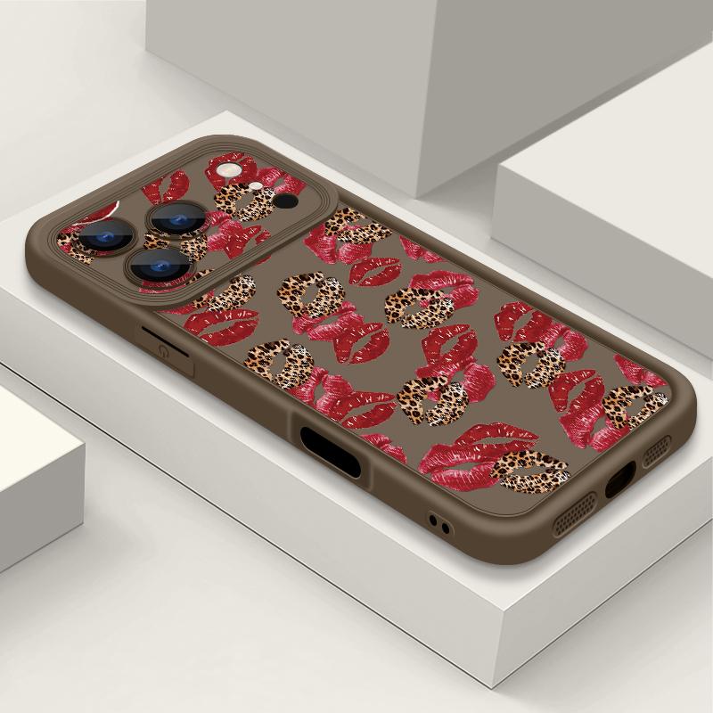Fashion Lips Heels Print Case For iPhone 17 Pro Max Case iPhone 16 15 14 13 Pro Max 11 17e 16e Shockproof Bumper Soft Silicone Phone Cover Cases