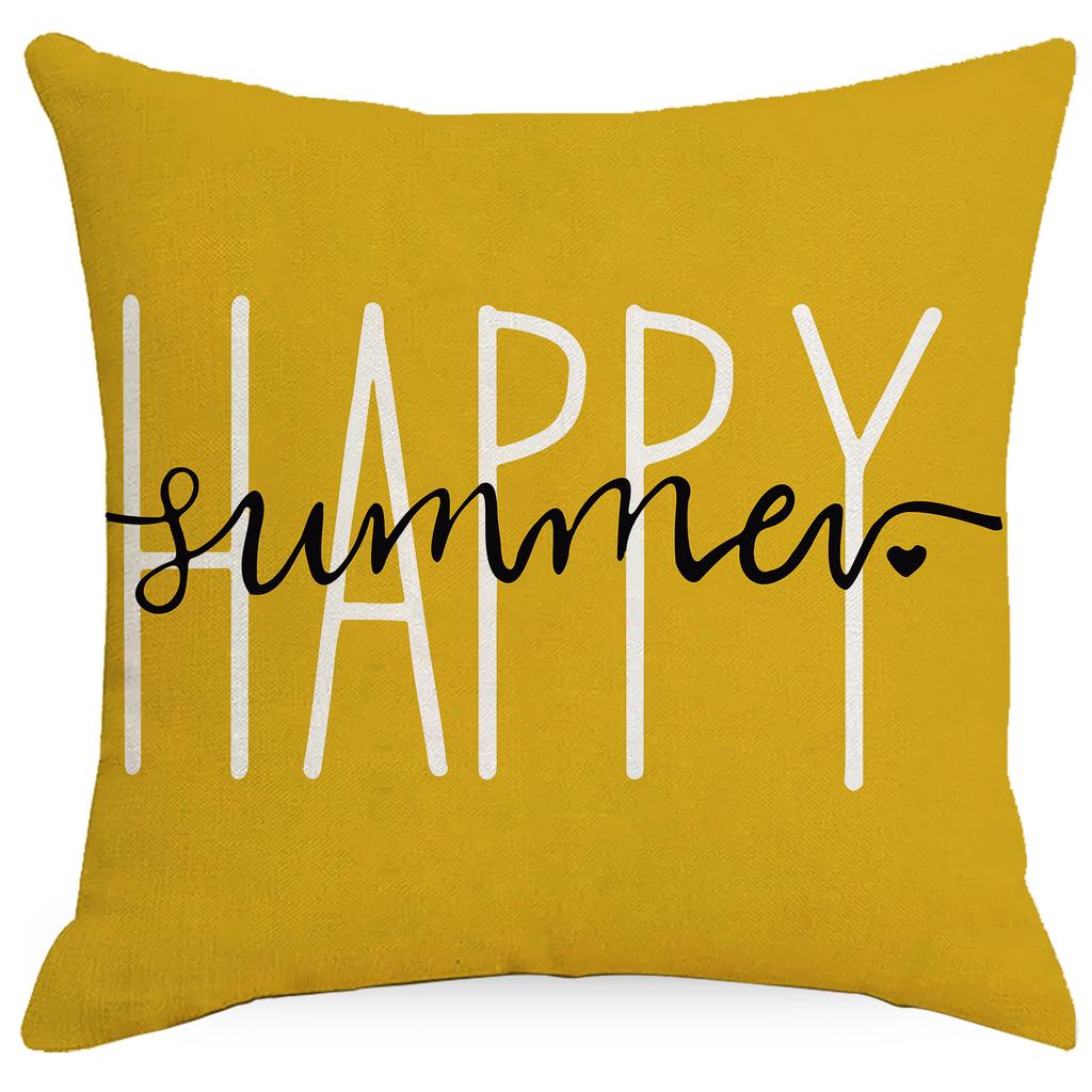 Spring and Summer Sunflower Pillow Case Home Sofa Pillow Combination Color Sofa Pillow