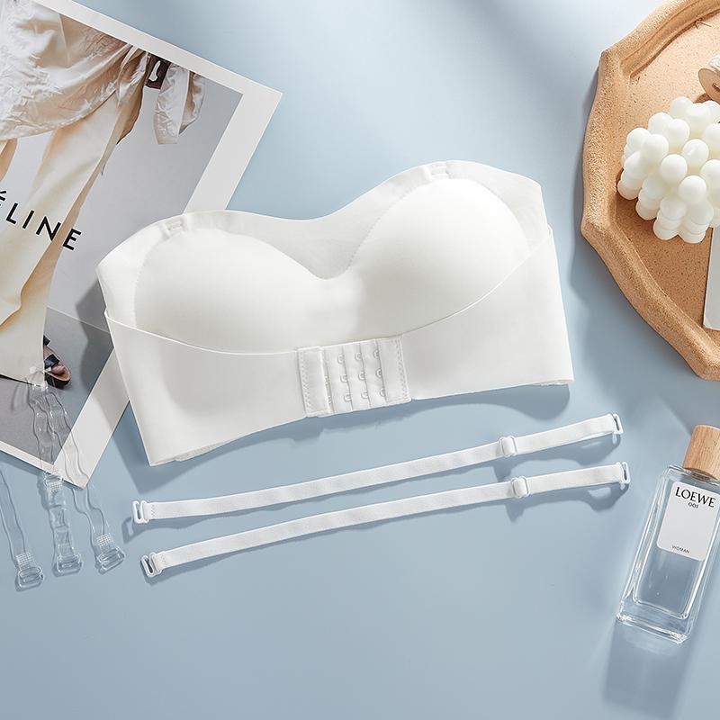 Sexy spodní prádlo Braletka Bez ramínek Podprsenka pro ženu Bezešvá Prodyšná Bezdrátová Svatba Podprsenka Push Up Podprsenky