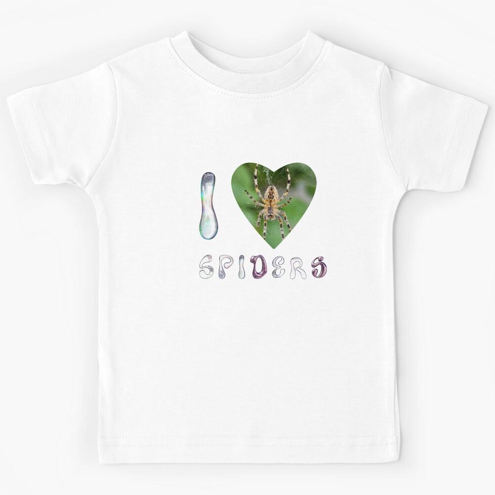 I Love Spiders. Funny Gifts For People Who Love Spiders. Kids T-Shirt 120