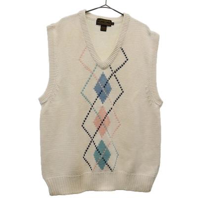 90s Black Tag Late Model Overall Handle Knit Vest Old Vintage Men's Used