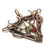 Dragon Blood Stone Pendant, Handmade Gemstone 999 Copper Wire Wrap Pendant Antique Jewelry, For Gift Copper Jewelry