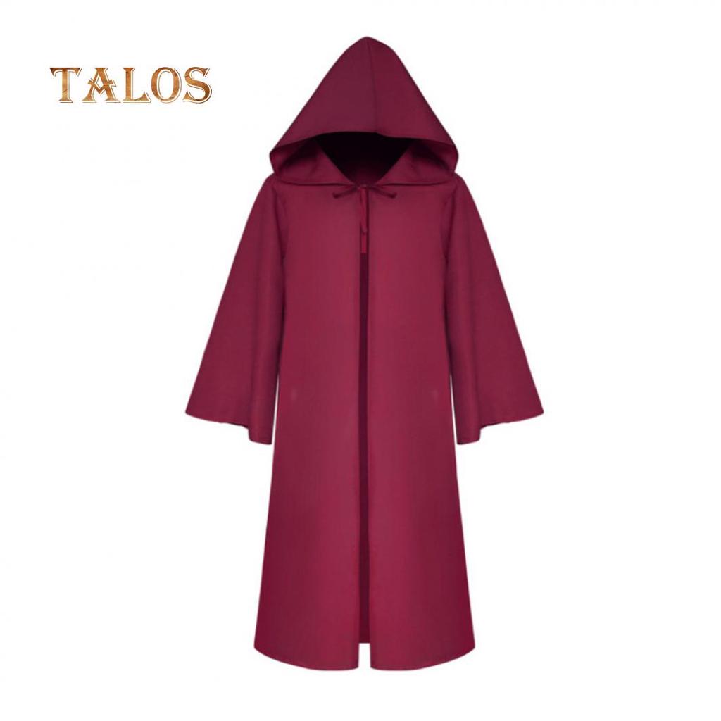 red hooded cloak with sleeves