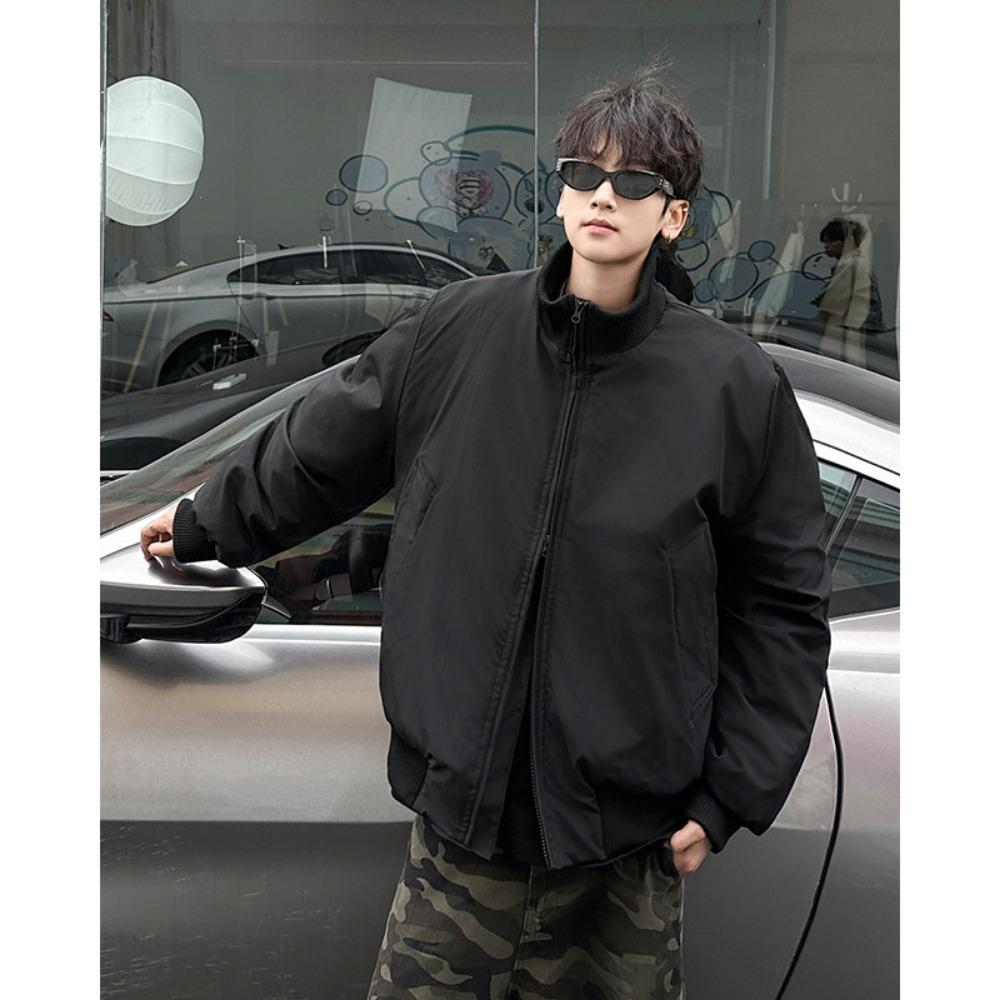 Pilot cotton clothes ruffian handsome casual stand-up collar versatile loose jacket warm American cotton-padded clothes